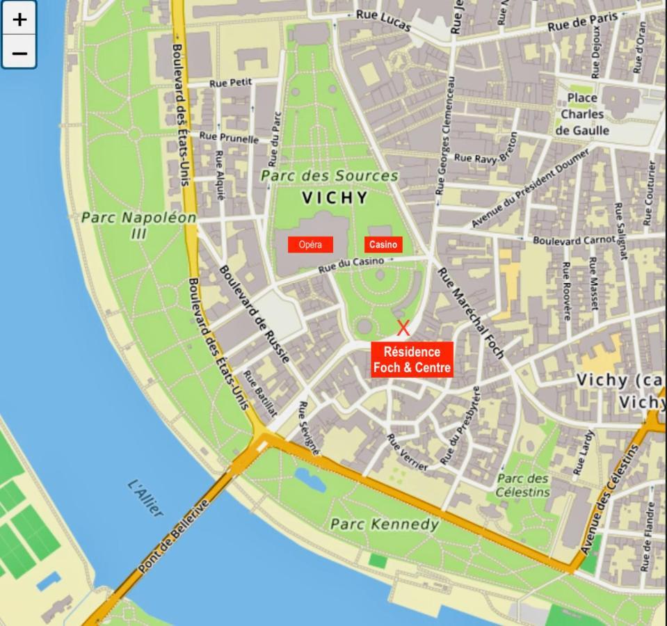 Le Vichy Centre, Spacieux Et Cosy T2 Avec Vue, Au Calme Eksteriør billede
