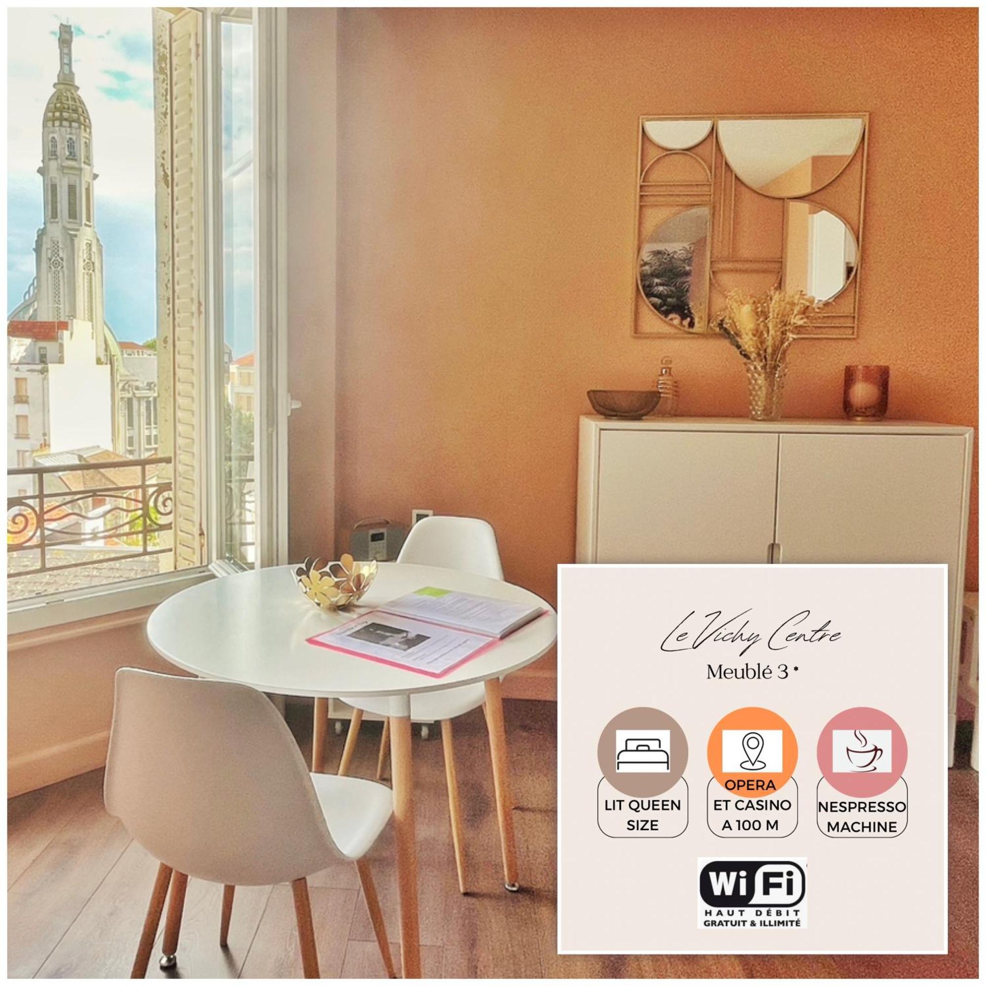 Le Vichy Centre, Spacieux Et Cosy T2 Avec Vue, Au Calme Eksteriør billede